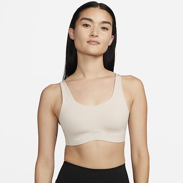 Nike beige sports bra outlet